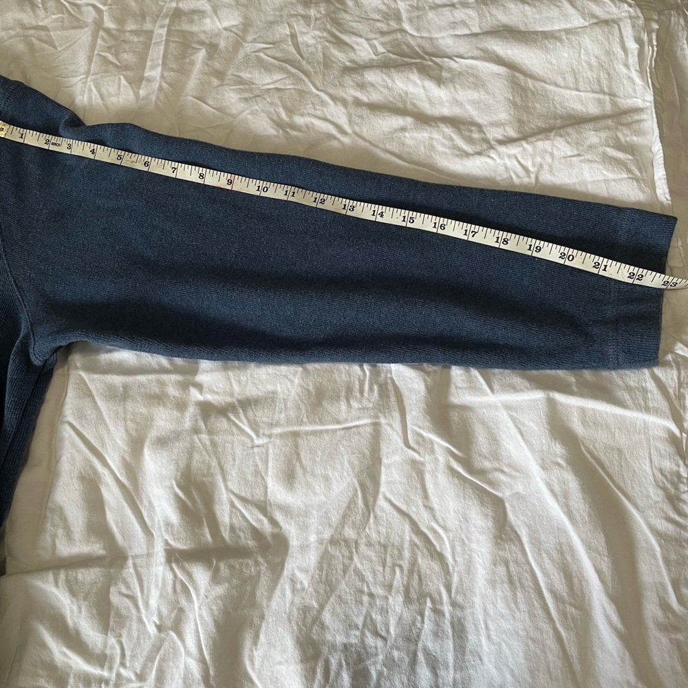 Old Navy Pullover Sweater Men's XL Blue Mock Neck Long Sleeves 1/2 Zip - Picture 6 of 7